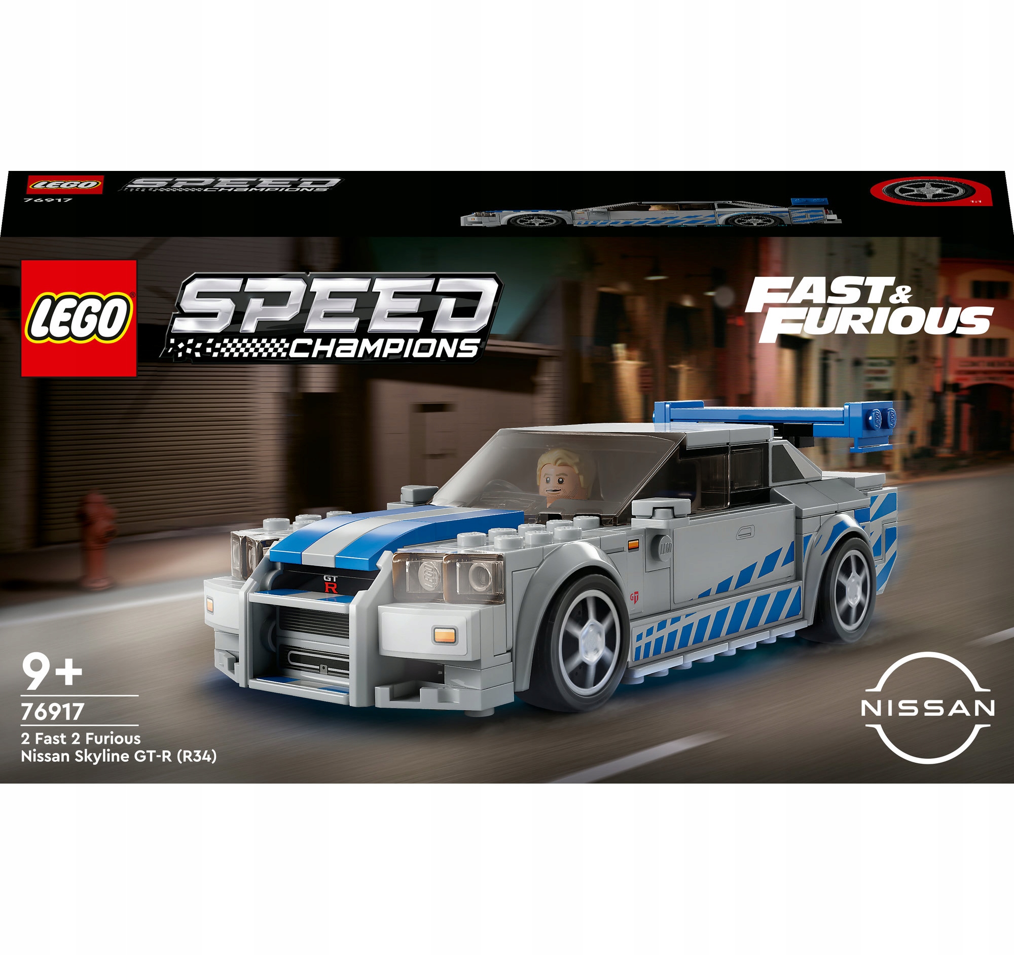 LEGO Speed Champions 76917 Nissan Skyline GT-R (R34) z filmu 2 Rýchlo a zbesilo